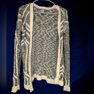 Black and white cardigan